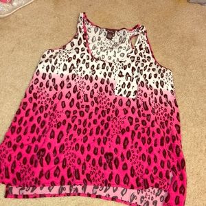 Leopard patterned tank